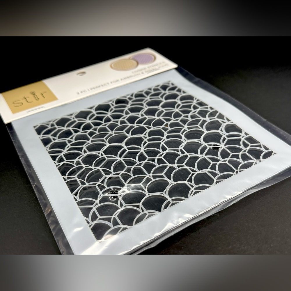 Mermaid & Honeycomb Cookie Stencils 2ct by STIR